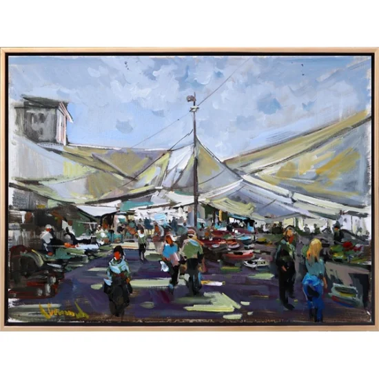 Bazaar Oil Painting