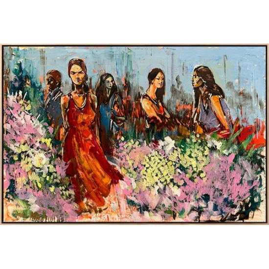 From the Flower Market Oil Painting