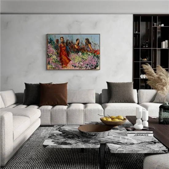 From the Flower Market Oil Painting