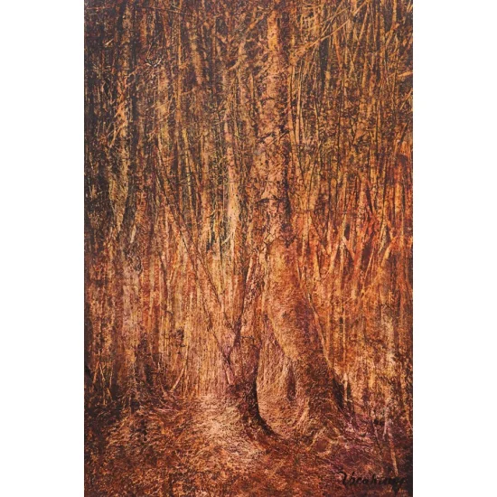 Doğanın Rüya Gibi Sonbaharı Yağlı Boya Tablosu