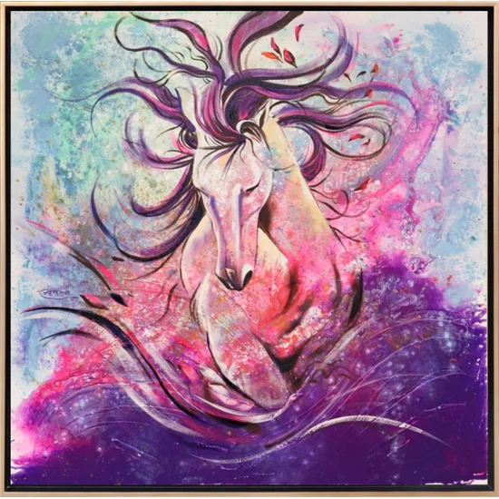 Atın Büyülü Dansı Yağlı Boya Tablosu