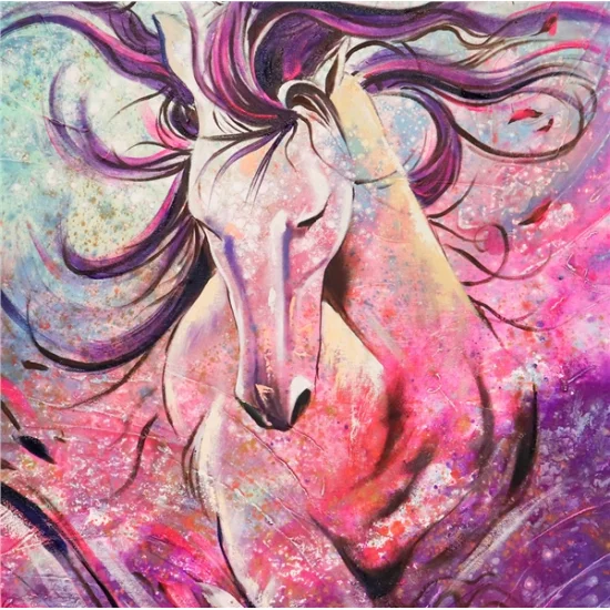 Atın Büyülü Dansı Yağlı Boya Tablosu