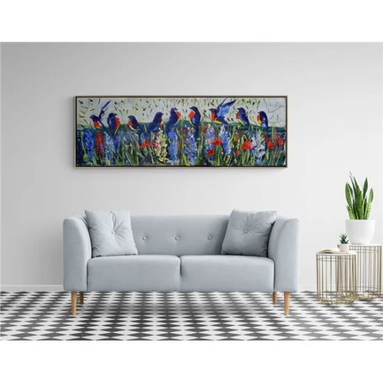 Among the Birds Oil Painting | Simurg Art Gallery