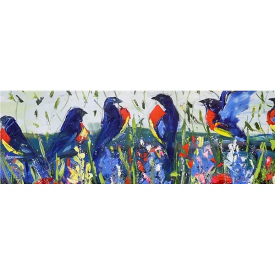 Among the Birds Oil Painting | Simurg Art Gallery