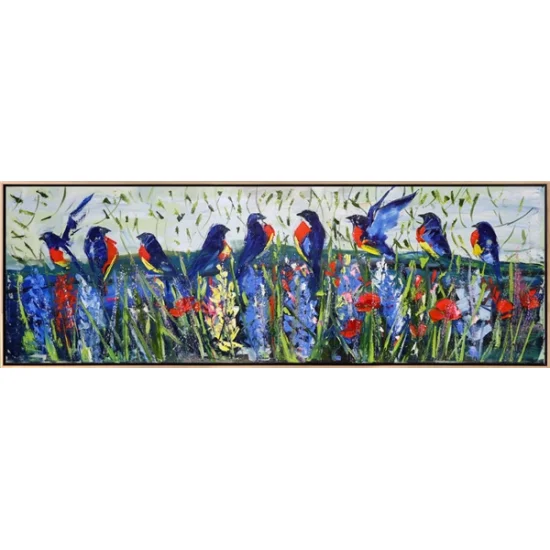 Among the Birds Oil Painting | Simurg Art Gallery