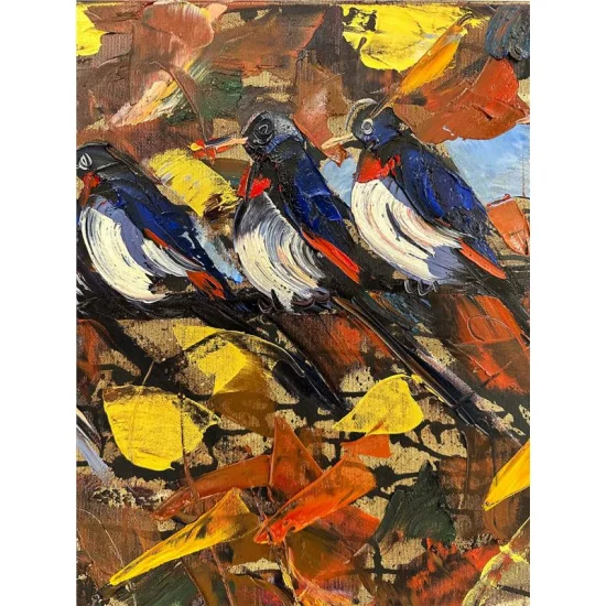 Ormanın Fısıltıları Yağlı Boya Tablosu