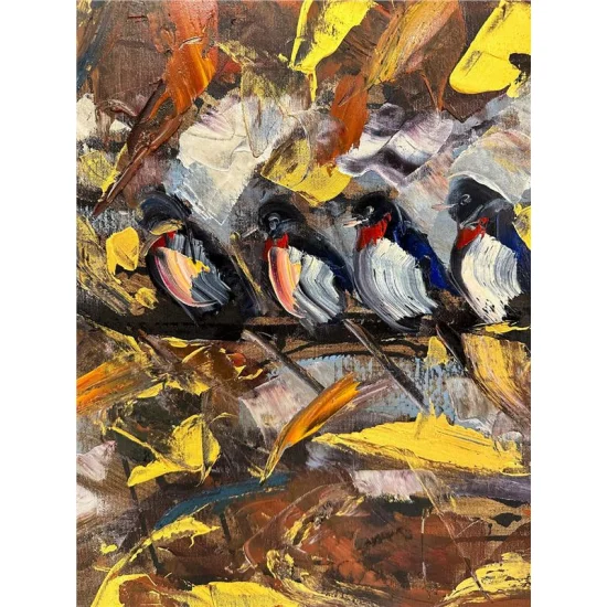 Ormanın Fısıltıları Yağlı Boya Tablosu