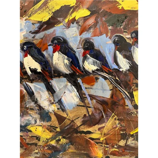 Ormanın Fısıltıları Yağlı Boya Tablosu