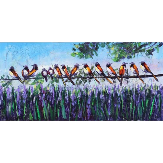 Whispers from the Sky Oil Painting | Simurg Art Gallery