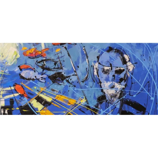 Deniz Tanrısı Yağlı Boya Tablosu