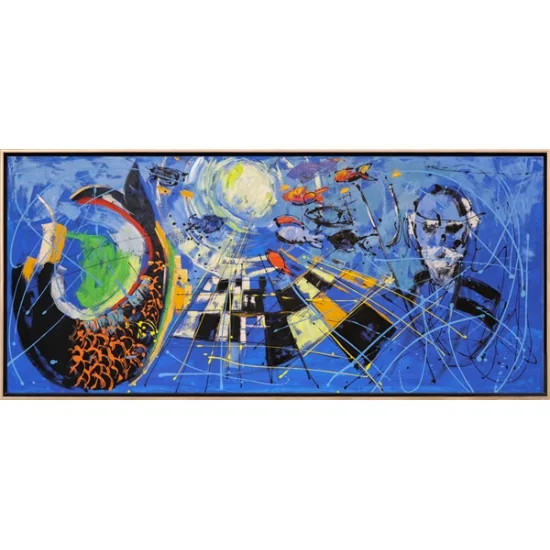 Deniz Tanrısı Yağlı Boya Tablosu