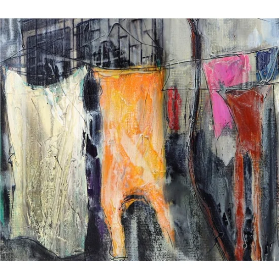 Old Balat Street Oil Painting