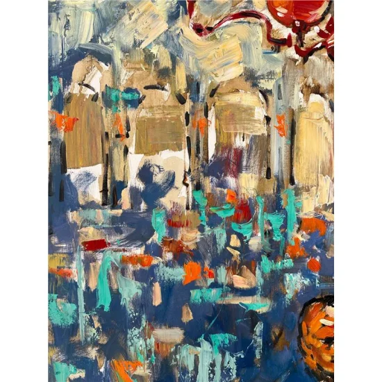 Old Friends Oil Painting