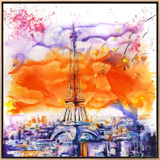 Eiffel Tower Oil Painting