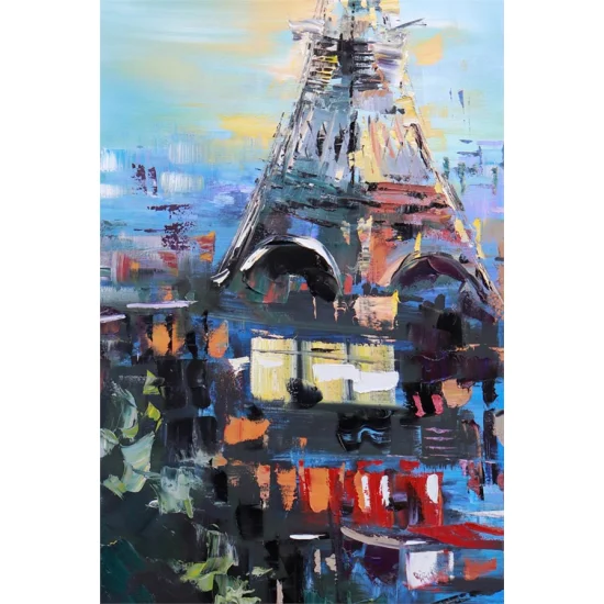 Eyfel Kulesinin Büyüsü Yağlı Boya Tablosu