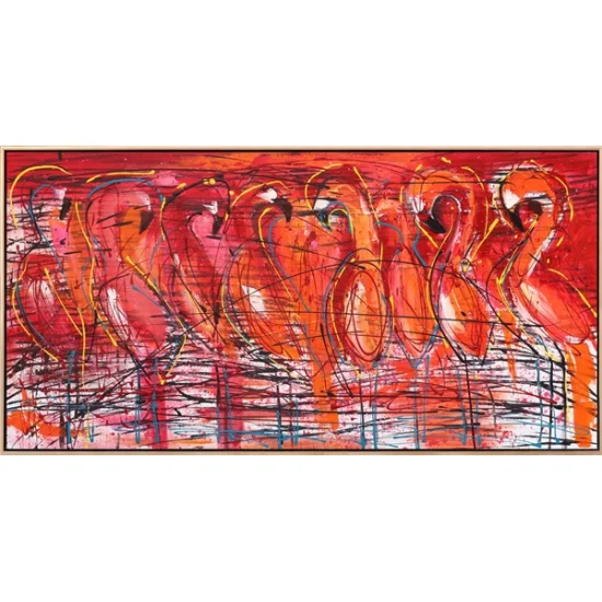 Flamingos Oil Painting