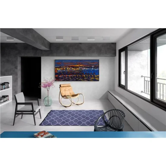 Galata Kulesi Senfonisi Yağlı Boya Tablosu