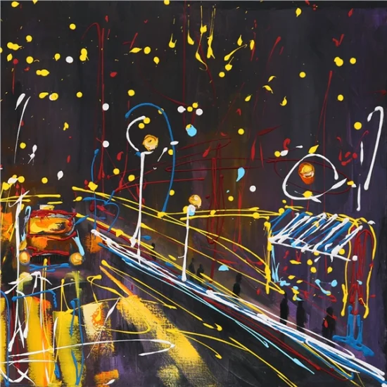 Gece Yağlı Boya Tablosu