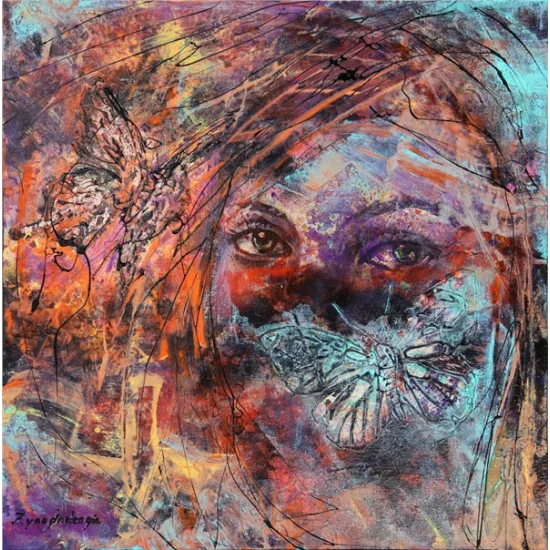 Silent Meaning of the Eyes Oil Painting