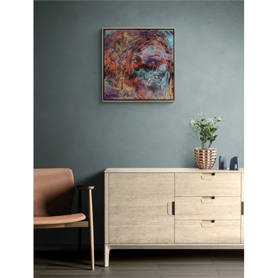 Silent Meaning of the Eyes Oil Painting