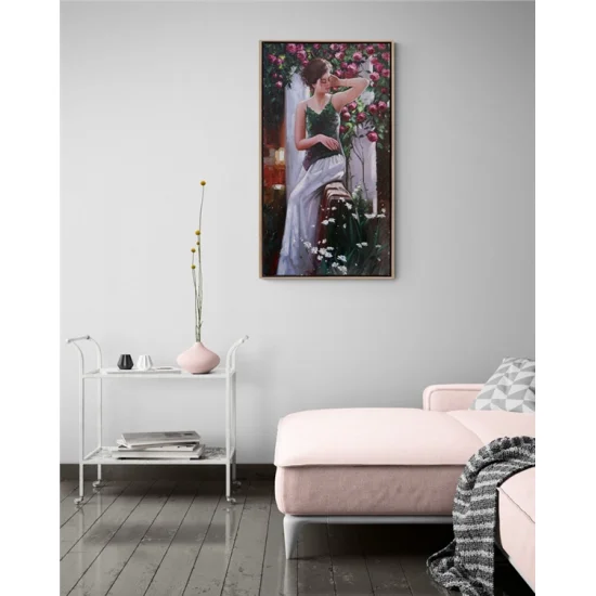 Gül Bahçesinin Güncesi Yağlı Boya Tablosu