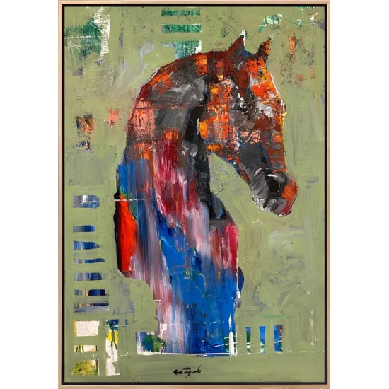 Colorful Posture of the Horse Oil Painting