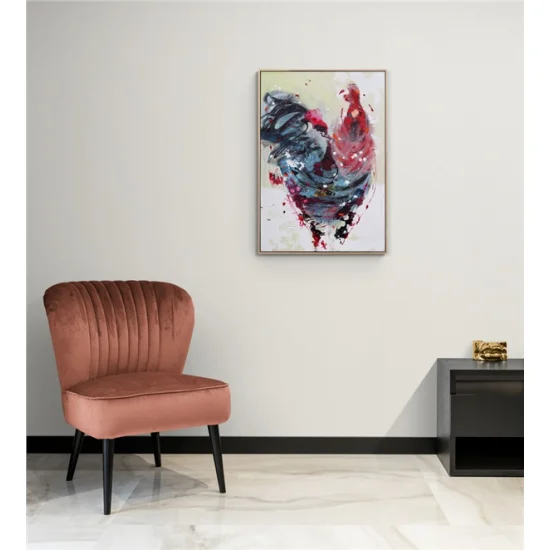 Gün Başlarken Horoz Yağlı Boya Tablosu