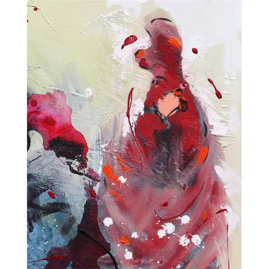 Gün Başlarken Horoz Yağlı Boya Tablosu