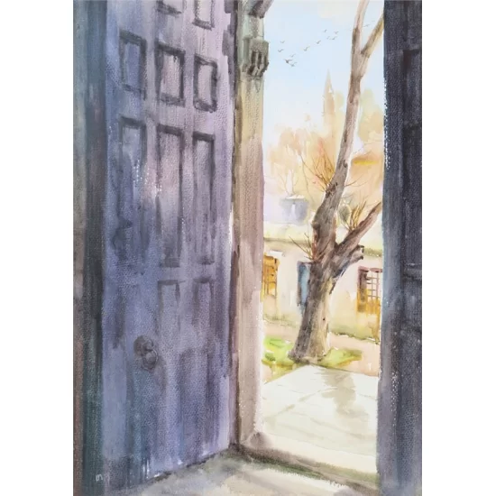 Gate of Peace | Watercolor Painting