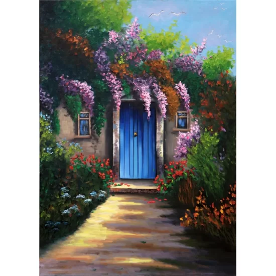 Lilacs in front of the Door Oil Painting