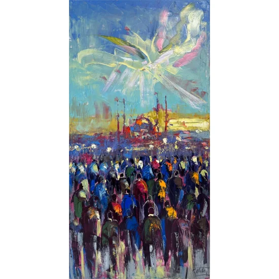 İnsanlar İnsancıklar Yağlı Boya Tablosu