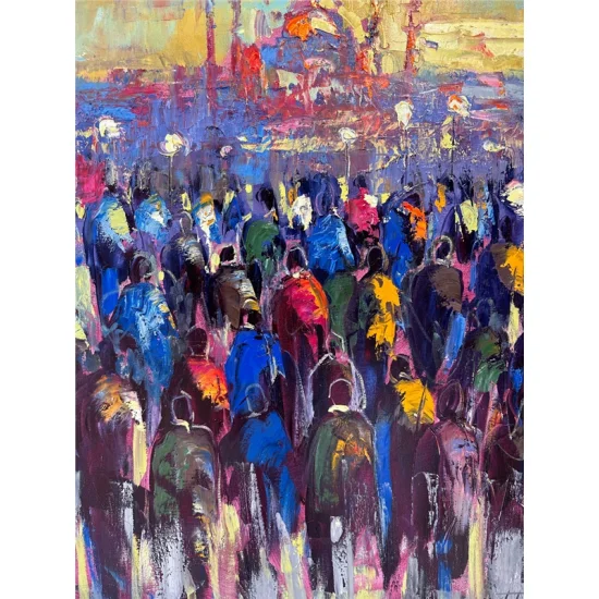 İnsanlar İnsancıklar Yağlı Boya Tablosu