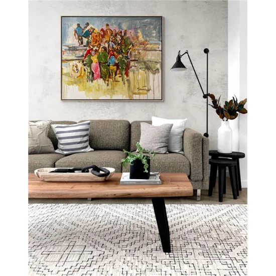 İnsanların Sessiz Şarkısıı Yağlı Boya Tablosu