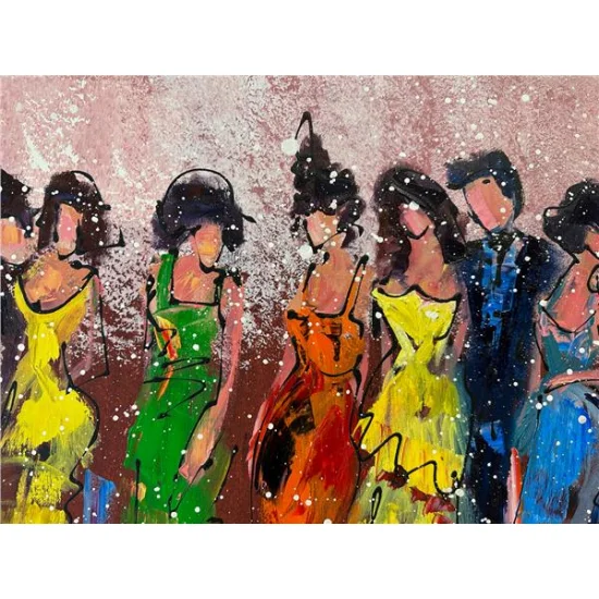 Kadınlar Matinesi Yağlı Boya Tablosu