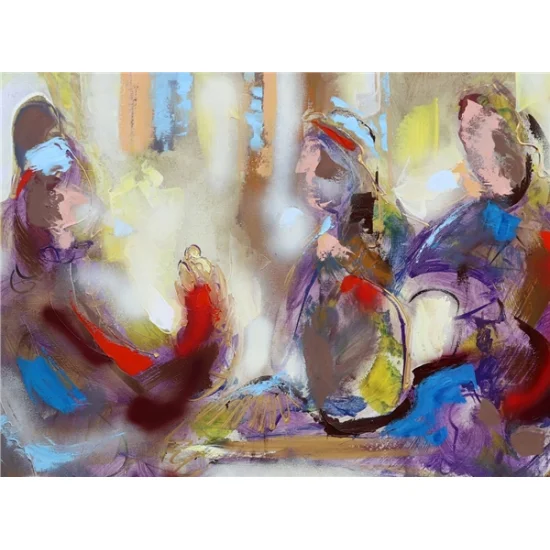 Coffee Fortune Telling Oil Painting