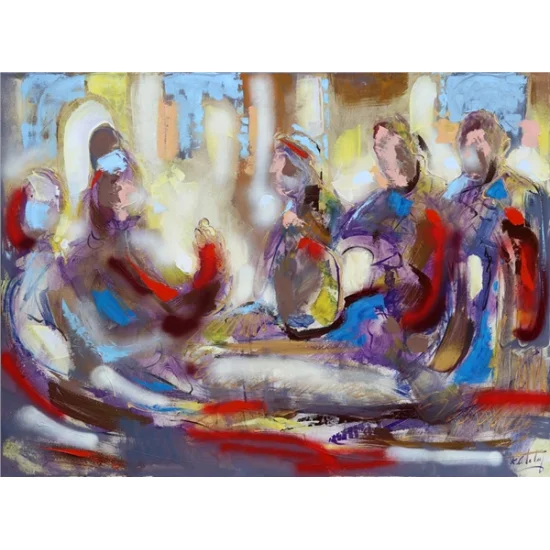 Coffee Fortune Telling Oil Painting