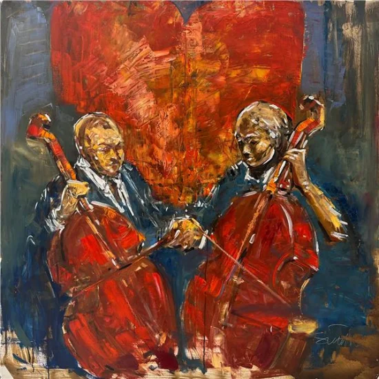 Kalbimizin Sesi Yağlı Boya Tablosu