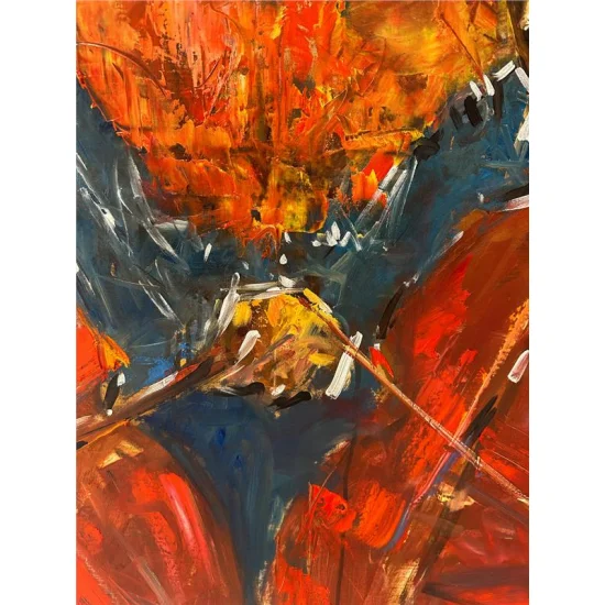 Kalbimizin Sesi Yağlı Boya Tablosu