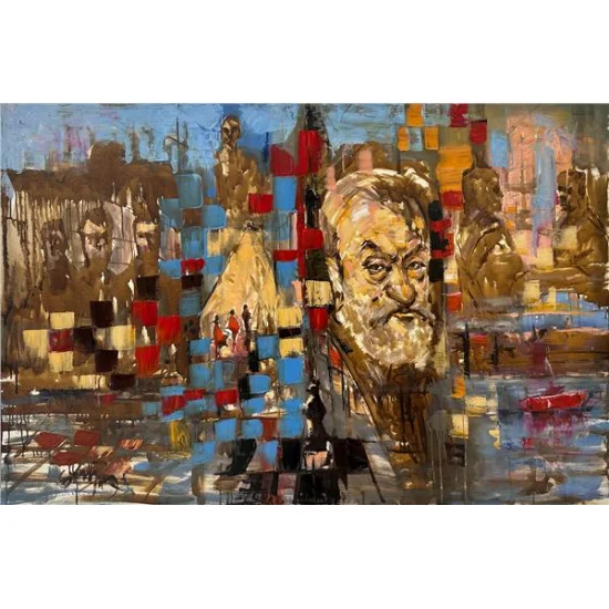 Necip Fazıl Yağlı Boya Tablosu