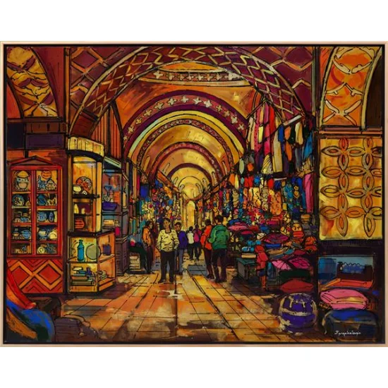 Grand Bazaars Atmosphere Oil Painting