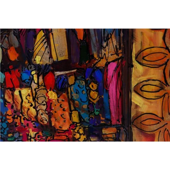 Grand Bazaars Atmosphere Oil Painting