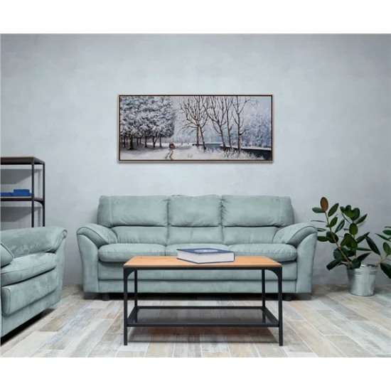 Snow and Forest Oil Painting