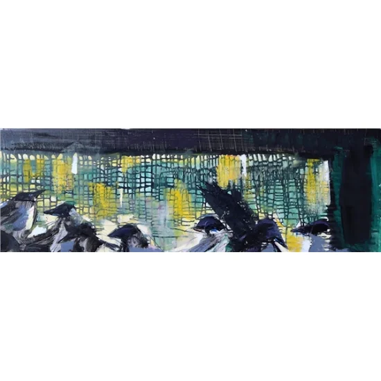 Crows Oil Painting