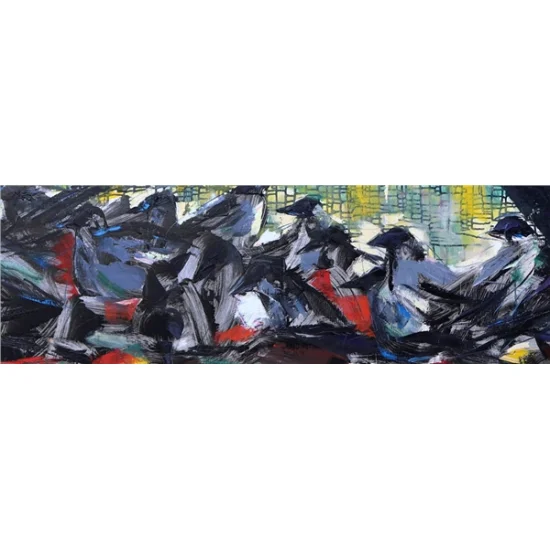 Crows Oil Painting