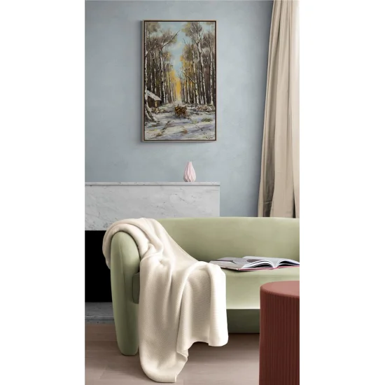 Karlı Orman Yağlı Boya Tablosu