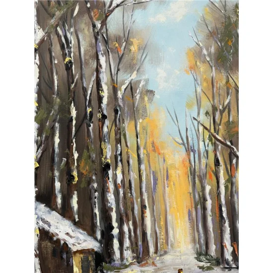 Karlı Orman Yağlı Boya Tablosu