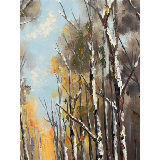 Karlı Orman Yağlı Boya Tablosu