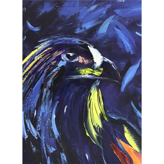 Kartal Bakışlı Yağlı Boya Tablosu