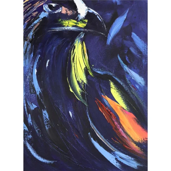 Kartal Bakışlı Yağlı Boya Tablosu