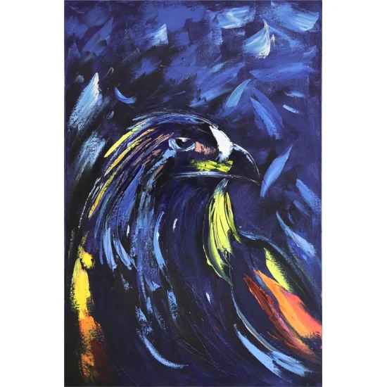 Kartal Bakışlı Yağlı Boya Tablosu